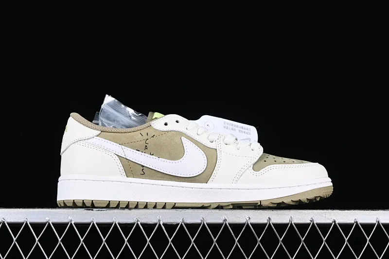 All categories Air Jordan Jordan series basketball shoes Air Jordan 1 Low Travis Scott x Air Jordan 1 Low OG AJ1 Joe 1 joint undercut low-top basketball shoes FZ3124-200